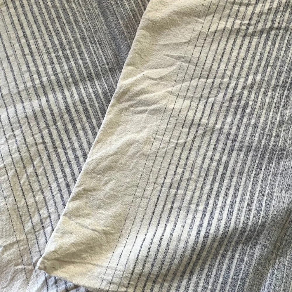 2 Ikea Cotton Throw Pillow‎ Covers Blue Natural 20x20
